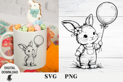 Bunny svg, Easter Bunny, spring svg Product Image 1