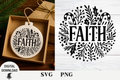Christmas ornaments svg, Faith svg, Christian Product Image 1