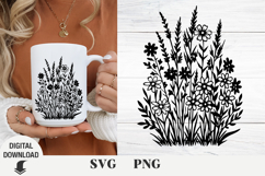 Flowers svg, wildflowers, floral svg, Spring, Summer Product Image 1