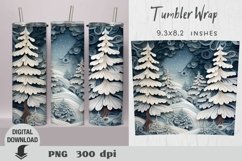 Christmas 3d Tumbler Wrap, Christmas tree 3d sublimation Product Image 10