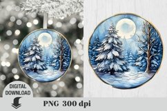 Christmas Ornaments Sublimation Bundle, Stained glass Product Image 11