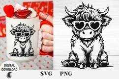 Highland Cows 4 Holidays Bundle, Christmas, valentine&#039;s day Product Image 7