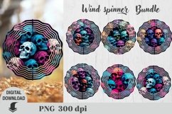 Halloween wind spinner, skull wind spinner Product Image 1