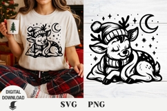 Christmas deer svg, cute deer, baby Christmas deer Product Image 1