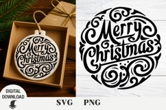 Christmas ornaments svg, Merry Christmas svg, Christian Product Image 1