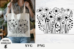 Flower svg, wildflowers, floral svg, Summer Product Image 1