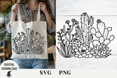 cactus svg, succulent svg, wildflowers, floral svg, Product Image 1