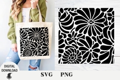 Flower svg, Boho flowers, floral svg, Summer Product Image 1