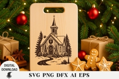Christmas Laser svg, Cutting board, Laser Engraving Product Image 6