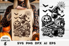 Cutting board Halloween, Laser cut, Halloween svg Product Image 1