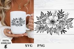 Flower svg, wildflowers, floral svg, Summer Product Image 1
