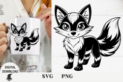 Fox svg, animals svg, forest, vacation svg, baby Fox Product Image 1