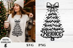Christmas tree svg, Christmas svg, Holy Night svg Product Image 1
