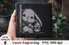 Easter Laser Engraving, Easter bunny Engraving file PNG Product Image 7