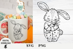 Cute Bunny, Bunny svg, Easter svg Product Image 1