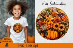 Fall Sublimation, Stained glass Sublimation, pumpkin Product Image 4