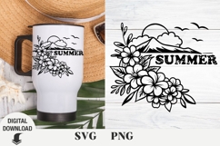 Summer svg, palm tree svg, tropic svg, floral svg, Hawaii Product Image 1