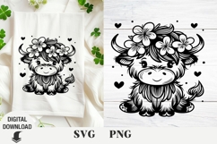 Highland Cows 4 Holidays Bundle, Christmas, valentine&#039;s day Product Image 4