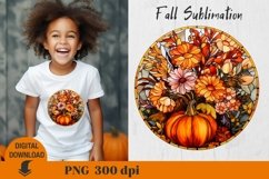Fall Sublimation, Stained glass Sublimation, pumpkin Product Image 5
