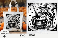 Halloween black cat svg, Halloween, cat svg, black cat svg Product Image 1