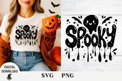 Halloween, spooky vibes, Ghost svg, Halloween SVG Product Image 1