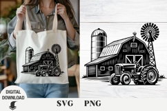 Vintage farm svg, Farm Barn, farm svg Product Image 1