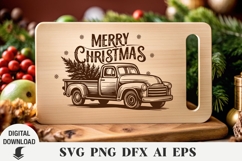 Christmas Laser svg, Cutting board, Laser Engraving Product Image 4