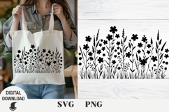 Flowers svg, wildflowers, floral svg, Spring, Summer Product Image 1