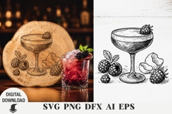 Cocktail svg, Summer SVG, Laser Engraved SVG Product Image 1