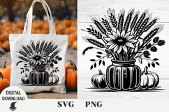 Pumpkin svg, Fall svg, thanksgiving day, Sublimation Product Image 1