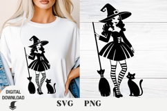 Witch svg, Halloween svg, Pumpkin svg, Shirt Design Product Image 1