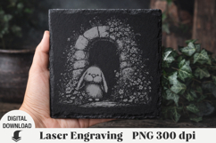 Easter Laser Engraving, Easter bunny Engraving file PNG Product Image 1