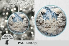 3D Christmas Ornaments Sublimation Bundle / Christmas PNG Product Image 2