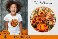 Fall Sublimation, Stained glass Sublimation, pumpkin Product Image 6