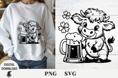 Highland Cows 4 Holidays Bundle, Christmas, valentine&#039;s day Product Image 12