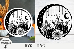 Pumpkin svg, Fall svg, thanksgiving day, Boho Sublimation Product Image 1