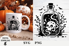 Halloween svg, Skull svg, Witch, witch&#039;s drink Product Image 1