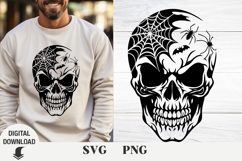 Skull svg, Halloween svg, Flower Skull svg Product Image 1