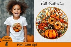 Fall Sublimation, Stained glass Sublimation, pumpkin Product Image 7