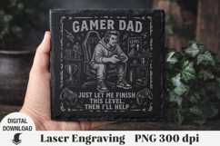 Father's Day Laser Engraving, Dad Engraving file PNG Product Image 1