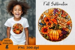 Fall Sublimation, Stained glass Sublimation, pumpkin Product Image 8