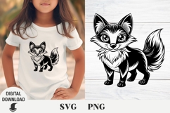 Fox svg, animals svg, forest, vacation svg, baby Fox Product Image 1