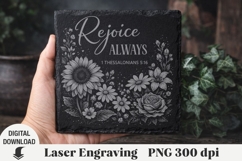 Religious Quotes Laser Engraving, Cow Engraving file PNG Product Image 1