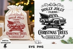 Retro Christmas, Christmas tree, Farmhouse Christmas Sign Product Image 1