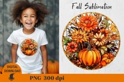 Fall Sublimation, Stained glass Sublimation, pumpkin Product Image 10