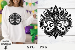 Mardi Gras svg, heraldic lily, carnival Product Image 1