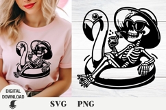 Summer skeleton svg, beach svg, beach skeleton, Summer Product Image 1