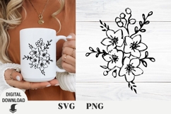 Flower svg, Wildflower, floral svg, Summer Product Image 1