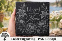 Mother's day Laser Engraving, Mama Engraving file PNG Product Image 1