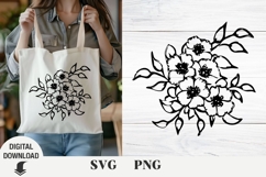 Flower svg, Wildflower, floral svg, Summer Product Image 1